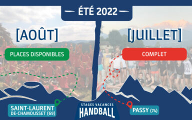 Été 2022 | Passy > complet / Saint-Laurent > places disponibles