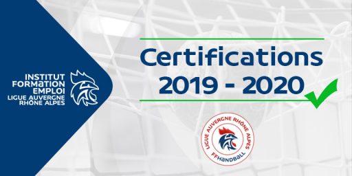 Formation | Les résultats des certifications 2019-2020 sont disponibles.
