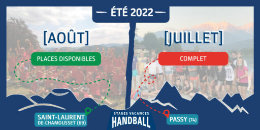 Stages Vacances 2022 | Passy > complet / Saint-Laurent > places disponibles