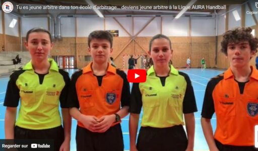 Tu es jeune arbitre dans ton école d’arbitrage… Deviens jeune arbitre à la Ligue AURA.