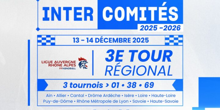 Intercomités Régionaux 2025-2026 | 3e tour