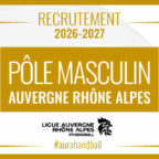 Pôle Masculin AURA | 24 nouveaux joueurs intégreront le Pôle la saison prochaine !