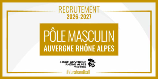Pôle Masculin AURA | Ouverture des inscriptions (2026-2027)