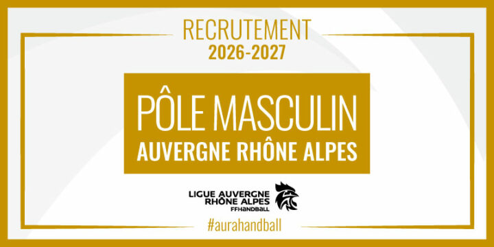 Pôle Masculin AURA | Ouverture des inscriptions (2026-2027)