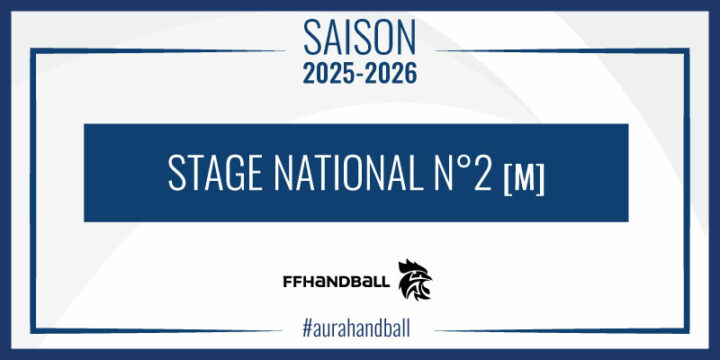 Stage National (M) | 6 joueurs du territoire AURA sélectionnés !