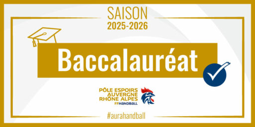 Pôle AURA | Félicitations aux joueuses et aux joueurs pour l’obtention de leur bac !