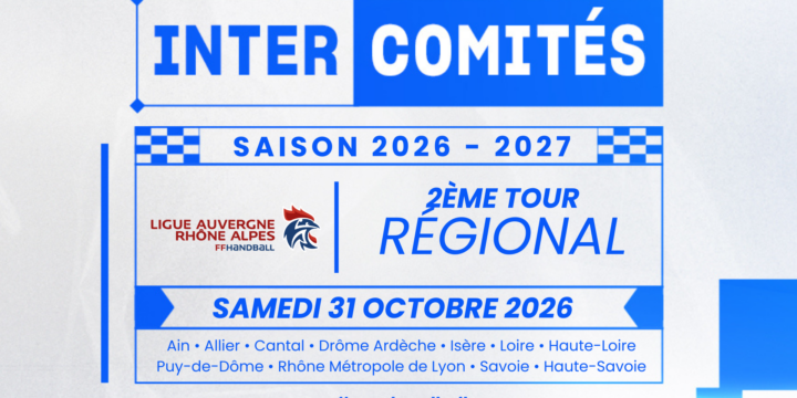 Intercomités Régionaux 2026-2027 | Place au 2ᵉ tour !